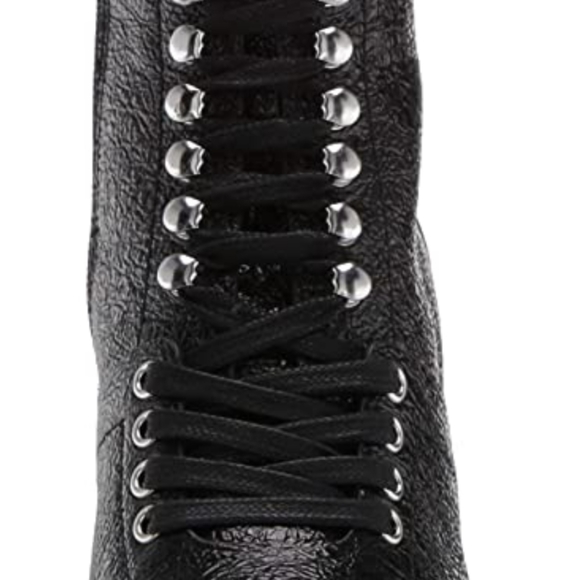 Vince Camuto Ermania Leather Platform Lace-up Bootie -7.5 - Picture 5 of 13